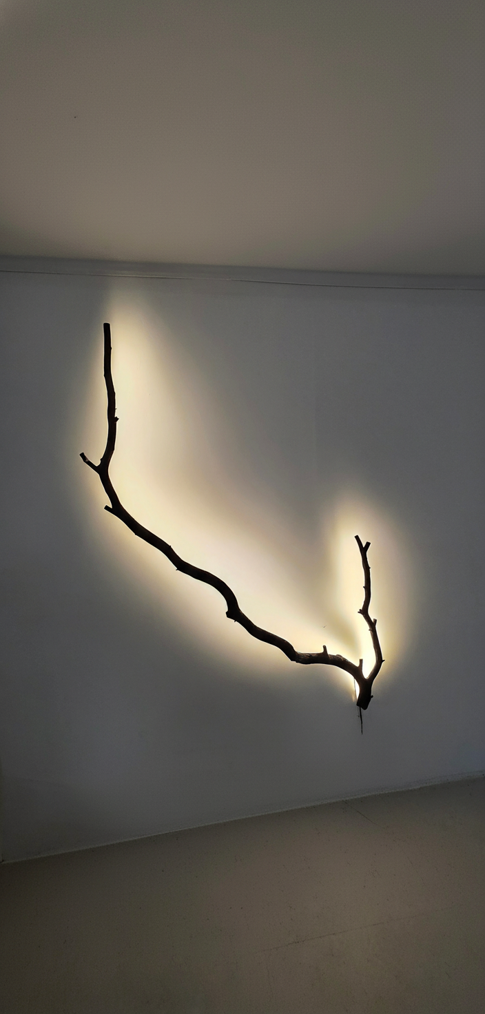 Storm-fallen oak, warm branch light